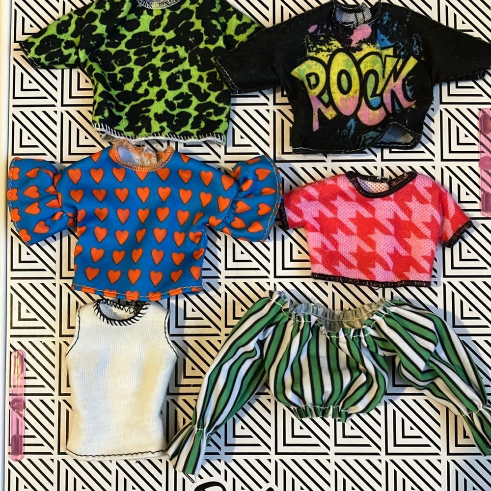 DOLL CLOTHES: SIX PACK SHIRTS